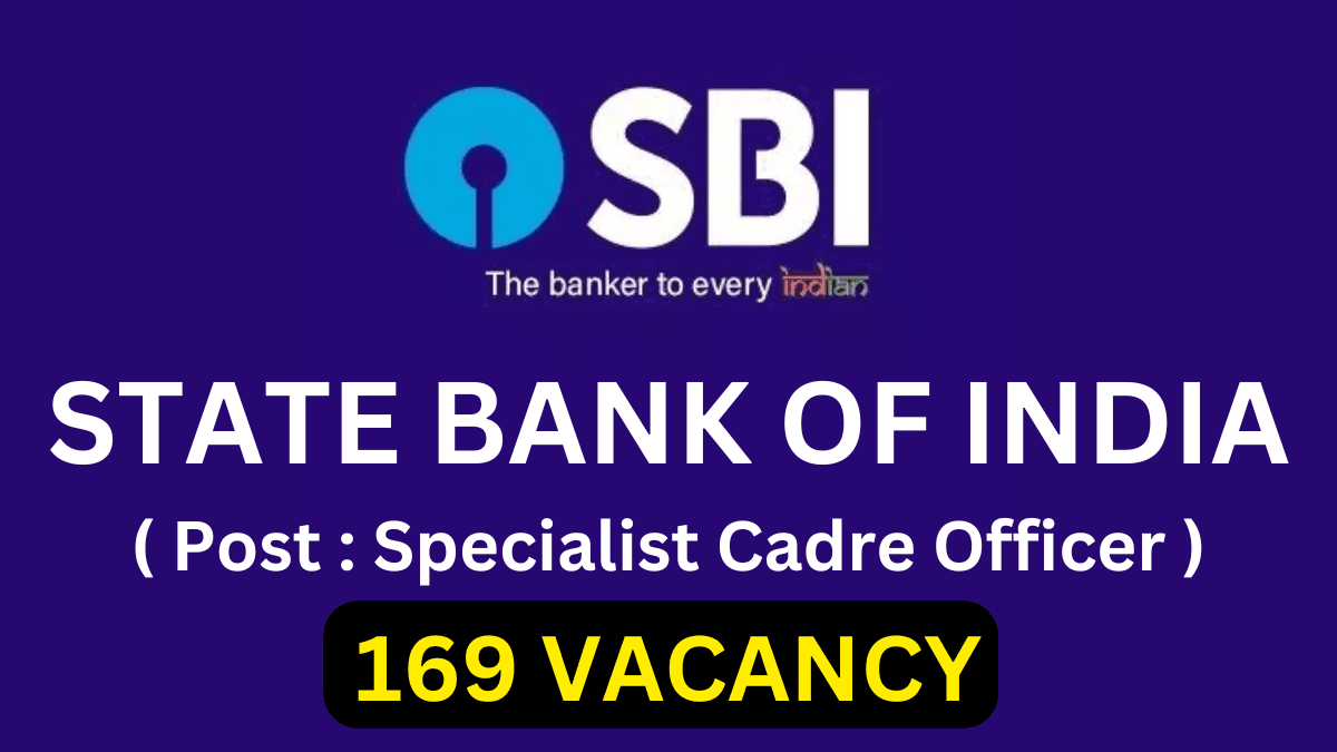 स्टेट बँक ऑफ इंडिया (SBI) SO Bharti 169 जागांसाठी भरती 2024